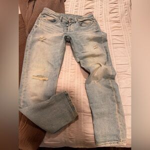 Zara Faded Distressed Jeans